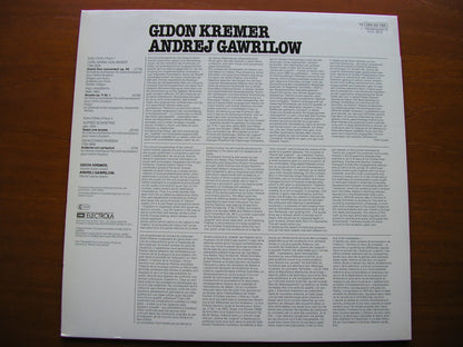 SCHNITTKE / HINDEMITH / WEBER / ROSSINI: CHAMBER WORKS     KREMER / GAVRILOV    065 03 766