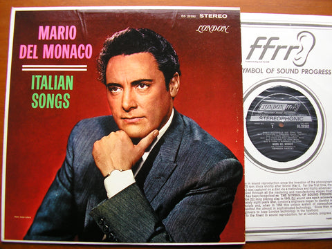 MARIO DEL MONACO SINGS ITALIAN SONGS    OS 25282