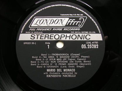 MARIO DEL MONACO SINGS ITALIAN SONGS    OS 25282