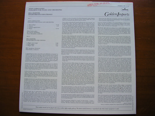 CORIGLIANO: PIANO CONCERTO / HILDE SOMER / SAN ANTONIO SYMPHONY / VICTOR ALESSANDRO   SRI 75118