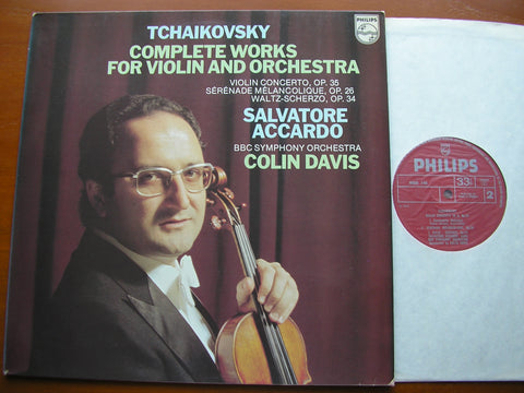 TCHAIKOVSKY: VIOLIN CONCERTO / SERENADE MELANCOLIQUE / WALTZ-SCHERZO   ACCARDO / BBC SYMPHONY / DAVIS   9500 146