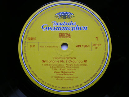 SCHUMANN: CELLO CONCERTO / SYMPHONY No. 2    MAISKY / VIENNA PHILHARMONIC / BERNSTEIN    419 190