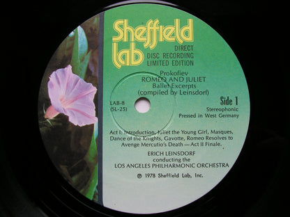 PROKOFIEV: ROMEO & JULIET Excerpts   LEINSDORF / LOS ANGELES PHILHARMONIC   LAB - 8