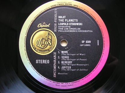 HOLST: THE PLANETS   STOKOWSKI / LOS ANGELES PHILHARMONIC ORCHESTRA   SP 8389