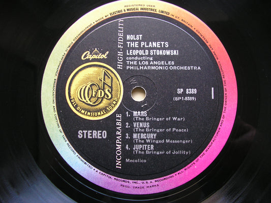 HOLST: THE PLANETS   STOKOWSKI / LOS ANGELES PHILHARMONIC ORCHESTRA   SP 8389