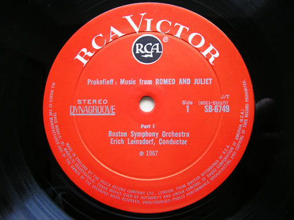 PROKOFIEV: ROMEO & JULIET  Excerpts   LEINSDORF / BOSTON SYMPHONY   SB 6749