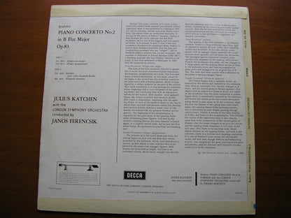 BRAHMS: PIANO CONCERTO No. 2    KATCHEN / LONDON SYMPHONY / FERENCSIK   SXL 2236
