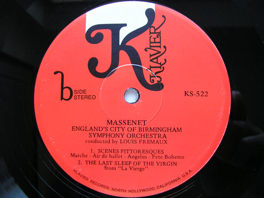 MASSENET: LE CID / SCENES PITTORESQUES   LOUIS FREMAUX / CITY OF BIRMINGHAM SYMPHONY   KS 522