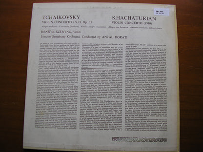 TCHAIKOVSKY & KHACHATURIAN: VIOLIN CONCERTOS    SZERYNG / LONDON SYMPHONY / ANTAL DORATI   SAL 3503