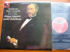 VIEUXTEMPS: VIOLIN CONCERTOS Nos. 4 & 5    PERLMAN / ORCHESTRA de PARIS / BARENBOIM     ASD 3555