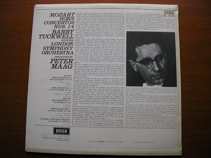 MOZART: HORN CONCERTOS Nos. 1 - 4    TUCKWELL / LONDON SYMPHONY / MAAG     SXL 6108