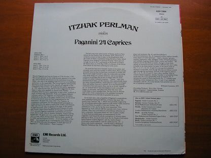 PAGANINI: 24 CAPRICES    ITZHAK PERLMAN    ASD 3384