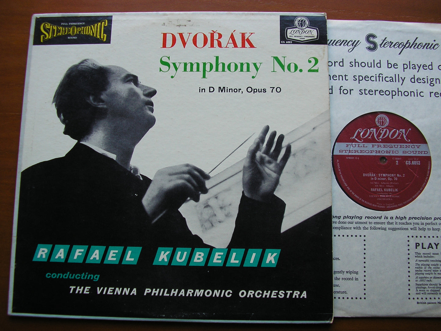 DVORAK: SYMPHONY No. 7    KUBELIK / VIENNA PHILHARMONIC    CS 6083