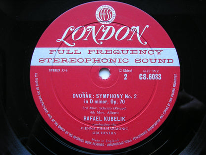 DVORAK: SYMPHONY No. 7    KUBELIK / VIENNA PHILHARMONIC    CS 6083