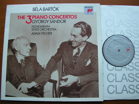 BARTOK: THE 3 PIANO CONCERTOS    SANDOR / HUNGARIAN STATE ORCHESTRA / FISCHER   S 45835