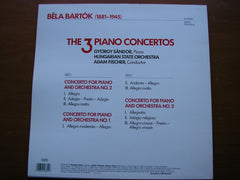 BARTOK: THE 3 PIANO CONCERTOS    SANDOR / HUNGARIAN STATE ORCHESTRA / FISCHER   S 45835