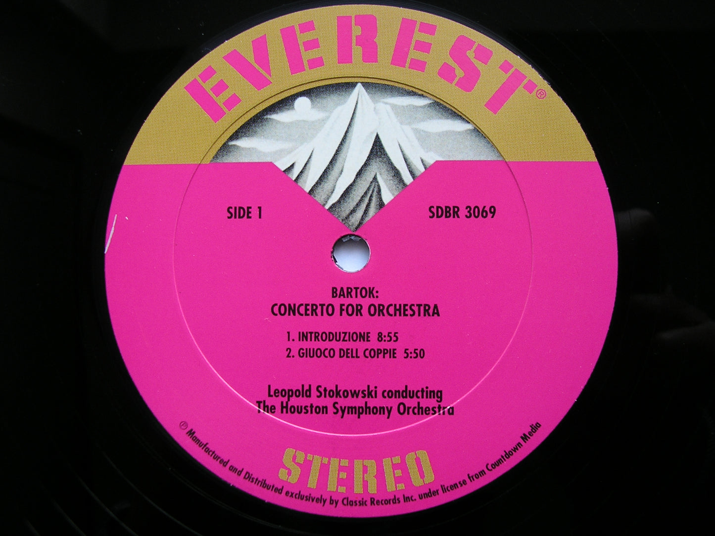 BARTOK: CONCERTO FOR ORCHESTRA   LEOPOLD STOKOWSKI / HOUSTON SYMPHONY   SDBR 3069