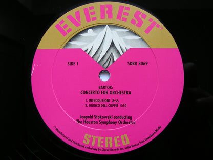 BARTOK: CONCERTO FOR ORCHESTRA   LEOPOLD STOKOWSKI / HOUSTON SYMPHONY   SDBR 3069