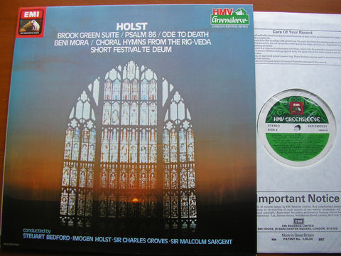 HOLST: BROOK GREEN SUITE / BENI MORA / PSALM 86   ENGLISH CHAMBER ORCHESTRA /  BBCSO / GROVES / HOLST / BEDFORD   ESD 2900221