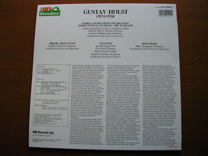 HOLST: BROOK GREEN SUITE / BENI MORA / PSALM 86   ENGLISH CHAMBER ORCHESTRA /  BBCSO / GROVES / HOLST / BEDFORD   ESD 2900221