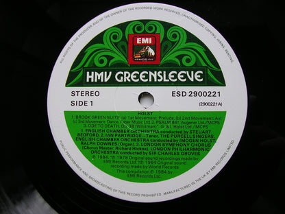 HOLST: BROOK GREEN SUITE / BENI MORA / PSALM 86   ENGLISH CHAMBER ORCHESTRA /  BBCSO / GROVES / HOLST / BEDFORD   ESD 2900221