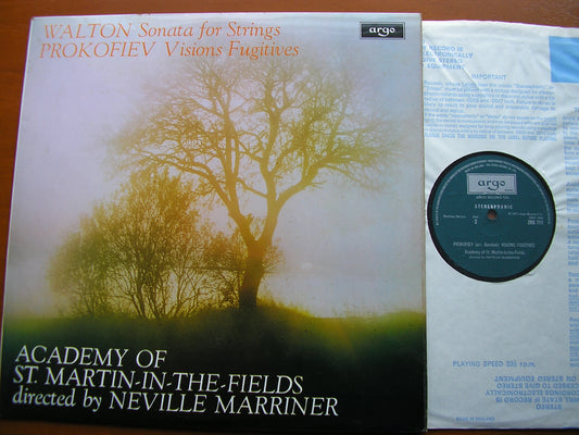 PROKOFIEV: VISIONS FUGITIVES / WALTON: SONATA FOR STRINGS   ASMIF / MARRINER   ZRG 711