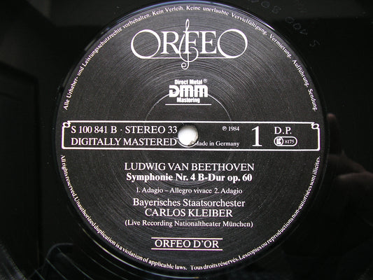 BEETHOVEN: SYMPHONY No. 4    KLEIBER / BAVARIAN STATE ORCHESTRA   S 100 841 B