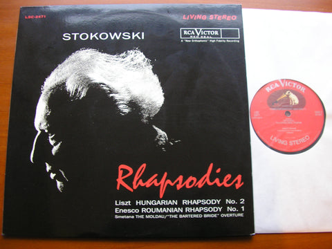 RHAPSODIES: LISZT Hungarian Rhapsody No. 2 / ENESCO Roumanian Rhapsody No. 1   RCA VICTOR SYMPHONY / STOKOWSKI   RCA / CLASSIC RECORDS  LSC 2471