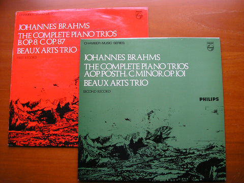 BRAHMS: THE COMPLETE PIANO TRIOS    BEAUX ARTS TRIO    2 LP SET    SAL 3627 / 8