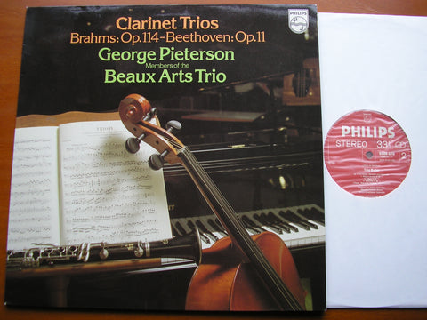 BRAHMS: CLARINET TRIO in A / BEETHOVEN: CLARINET TRIO in B   PIETERSON / PRESSLER / GREENHOUSE    9500 670