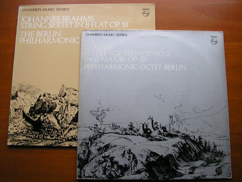 BRAHMS: THE STRING SEXTETS   MEMBERS OF THE BERLIN PHILHARMONIC OCTET   2LP SET   SAL 3599 / SAL 3763