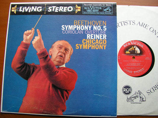 BEETHOVEN: SYMPHONY No. 5 / OVERTURE: Coriolan    REINER / CHICAGO SYMPHONY   LSC 2343