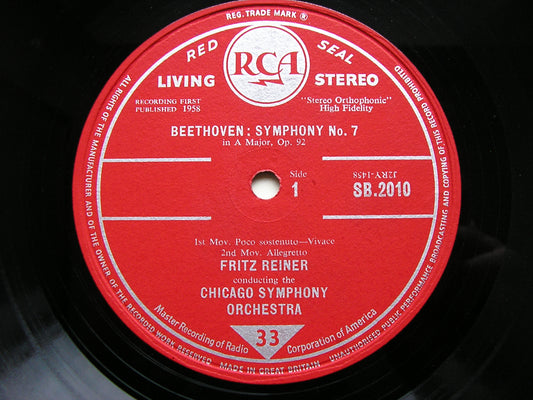 BEETHOVEN: SYMPHONY No. 7 / OVERTURE: Fidelio    REINER / CHICAGO SYMPHONY    SB 2010