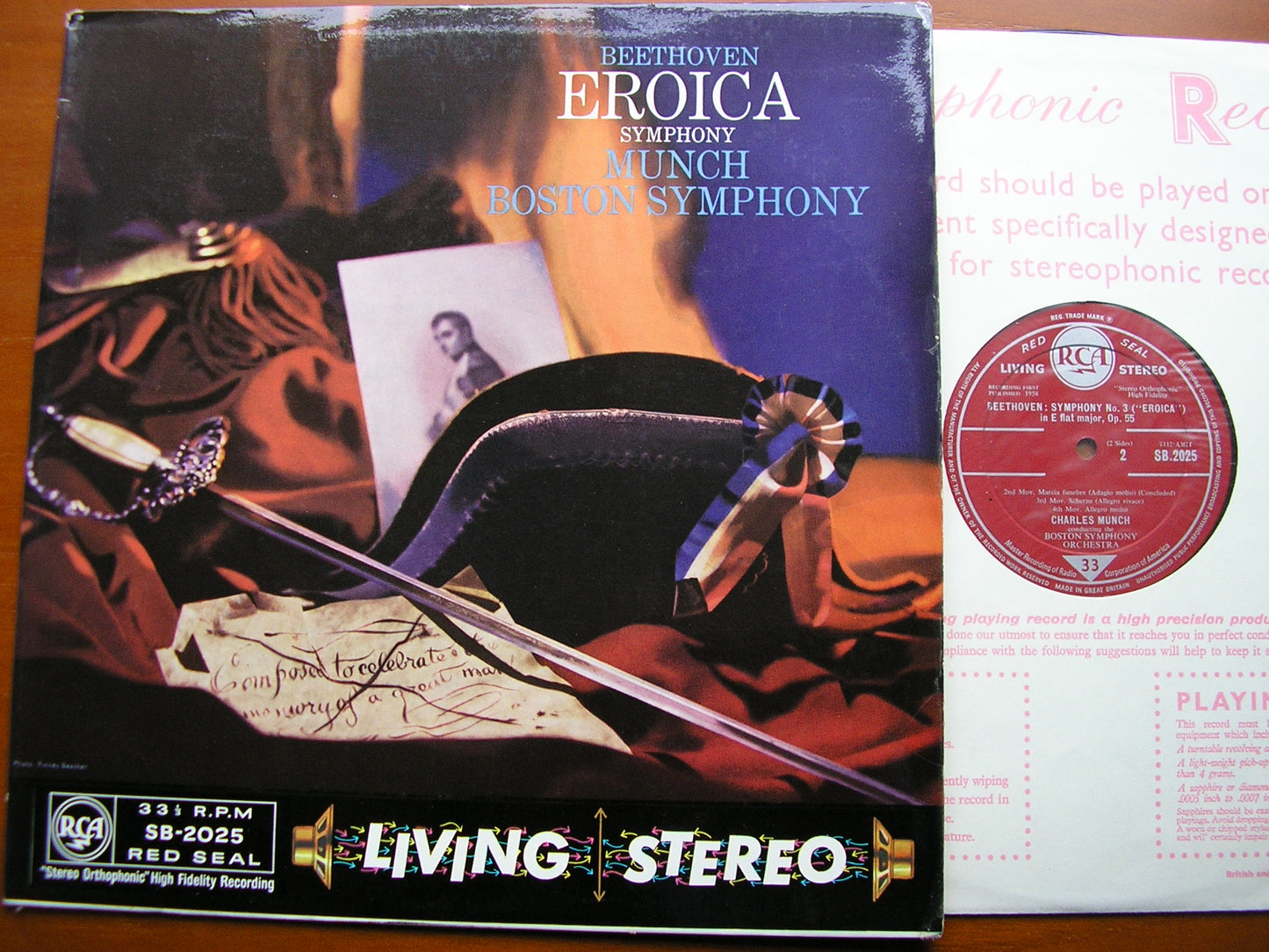 BEETHOVEN: SYMPHONY No. 3 'Eroica'    MUNCH / BOSTON SYMPHONY    SB 2025