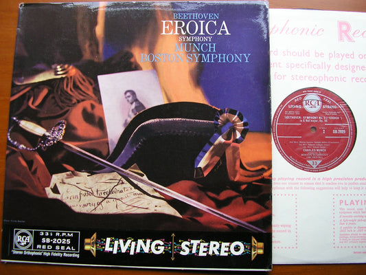 BEETHOVEN: SYMPHONY No. 3 'Eroica'    MUNCH / BOSTON SYMPHONY    SB 2025