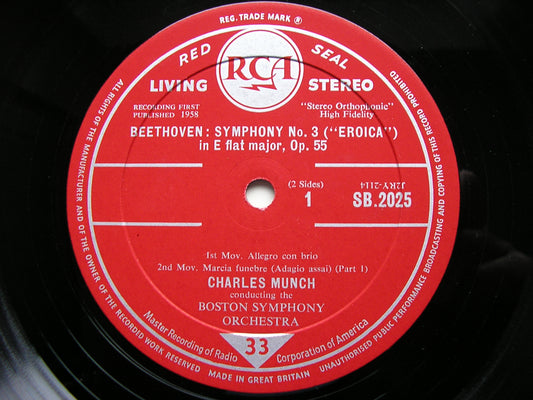 BEETHOVEN: SYMPHONY No. 3 'Eroica'    MUNCH / BOSTON SYMPHONY    SB 2025