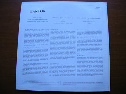 BARTOK: STRING QUARTETS Nos. 1 & 2    NOVAK QUARTET     SAL 3686