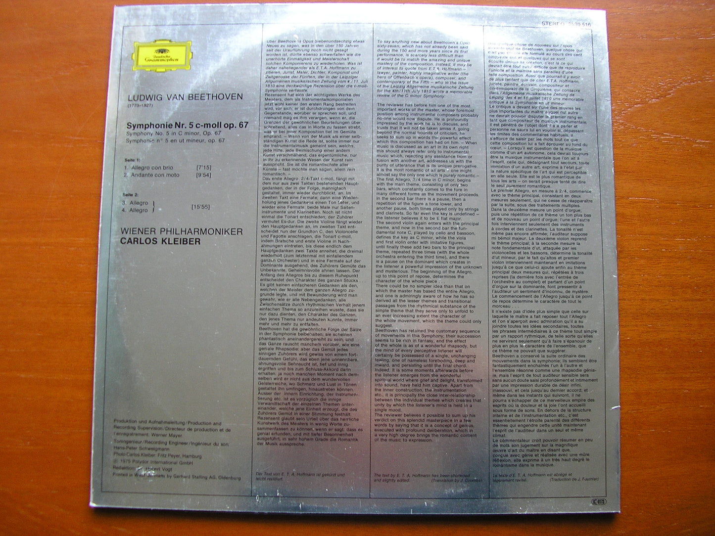 BEETHOVEN: SYMPHONY No. 5   KLEIBER / VIENNA PHILHARMONIC   2530 516