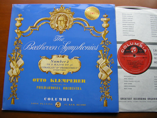 SAX 2331  BEETHOVEN: SYMPHONY No. 2 / OVERTURES Coriolan / Prometheus      KLEMPERER / PHILHARMON1A
