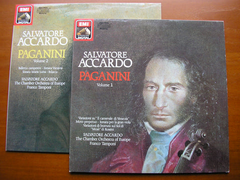 ACCARDO PLAYS PAGANINI  Volumes 1 & 2  ACCARDO / CHAMBER ORCHESTRA OF EUROPE / TAMPONI   2LP   270062 / 270063