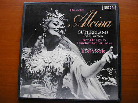 HANDEL: ALCINA   SUTHERLAND / BERGANZA / FRENI / ALVA / LSO / BONYNGE    SET 232 - 4