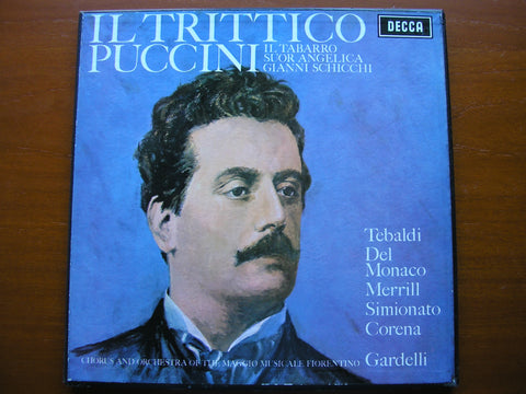 PUCCINI: IL TRITTICO   TEBALDI / DEL MONACO / SIMIONATO / MMF / GARDELLI    SET 236 - 8