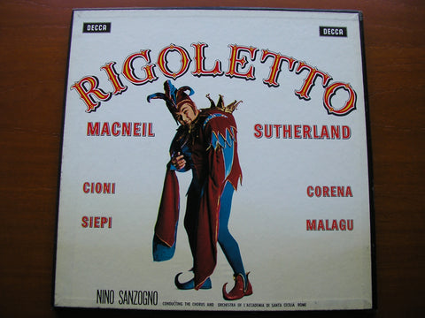 VERDI: RIGOLETTO   MACNEIL / SUTHERLAND / CIONI / SIEPI / ADSCR / SANZOGNO    SET 234 - 6