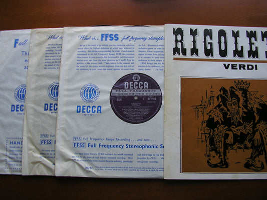 VERDI: RIGOLETTO   MACNEIL / SUTHERLAND / CIONI / SIEPI / ADSCR / SANZOGNO    SET 234 - 6