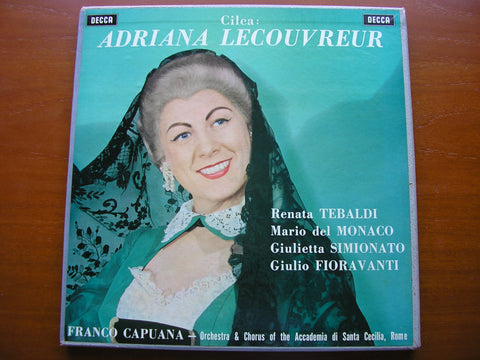 CILEA: ADRIANA LECOUVREUR   TEBALDI / DEL MONACO / SIMIONATO / FIORAVANTI / ADSCR / CAPUANA    SET 221 - 3