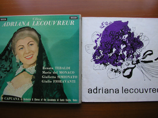 CILEA: ADRIANA LECOUVREUR   TEBALDI / DEL MONACO / SIMIONATO / FIORAVANTI / ADSCR / CAPUANA    SET 221 - 3