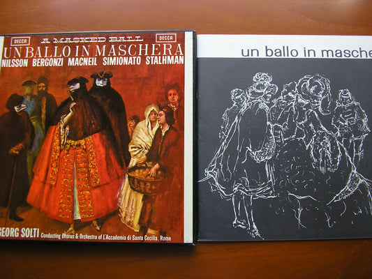 VERDI: UN BALLO IN MASCHERA   BERGONZI / NILSSON / MACNEIL / SIMIONATO / STAHLMAN / ADSCR / SOLTI   SET 215 - 7