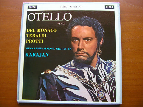 VERDI: OTELLO  DEL MONACO / TEBALDI / PROTTI / VIENNA PHILHARMONIC / KARAJAN   SET 209 - 11