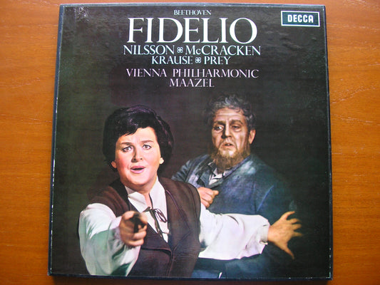 BEETHOVEN: FIDELIO    NILSSON / McCRACKEN / KRAUSE / PREY / VIENNA PHILHARMONIC / MAAZEL   SET 272 - 3