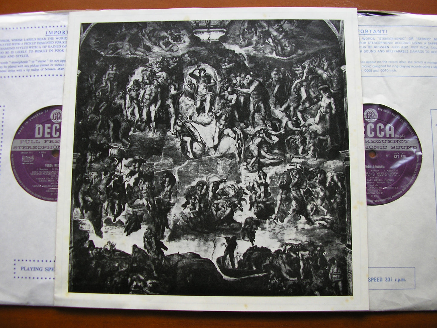 VERDI: REQUIEM   SUTHERLAND / HORNE / PAVAROTTI / TALVELA / VIENNA PHILHARMONIC / SOLTI   SET 374 - 5